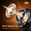 Active Noise Cancelling Headphones, Upgraded Wireless Bluetooth Headphones Over Ear with ENC Mic, HiFi Stereo Deep Bass, Noise Canceling Headphones Lightweight, BT 5.4, for Travel/Office/Home, Black view 4