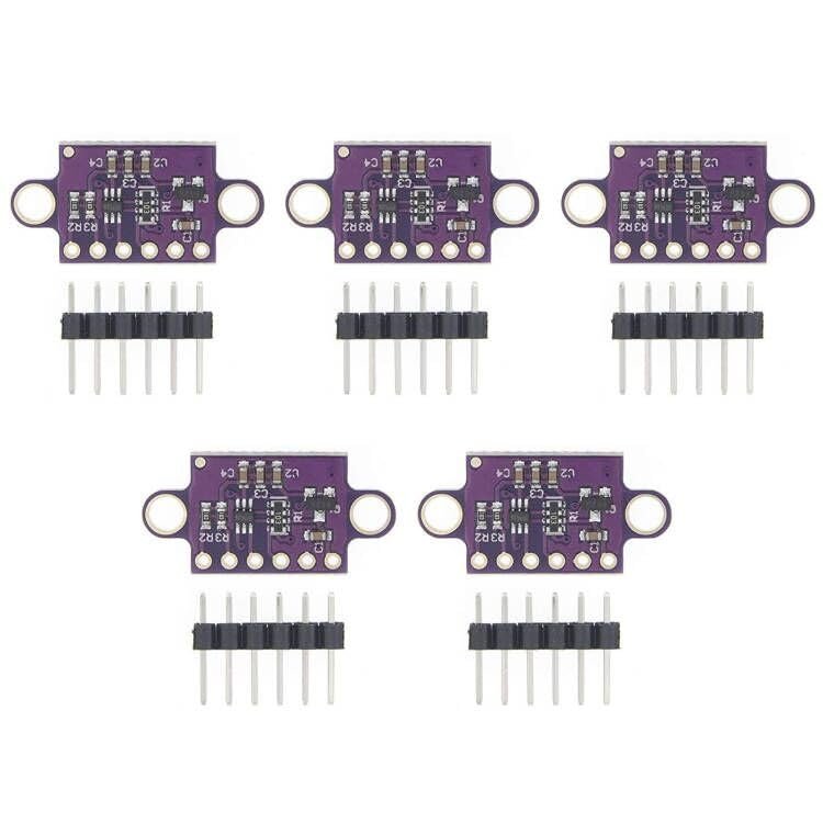 ACEIRMC VL53L0X Time-of-Flight (ToF) Laser Ranging Sensor Breakout 940nm GY-VL53L0XV2 Laser Distance Module I2C IIC (5pcs Purple)