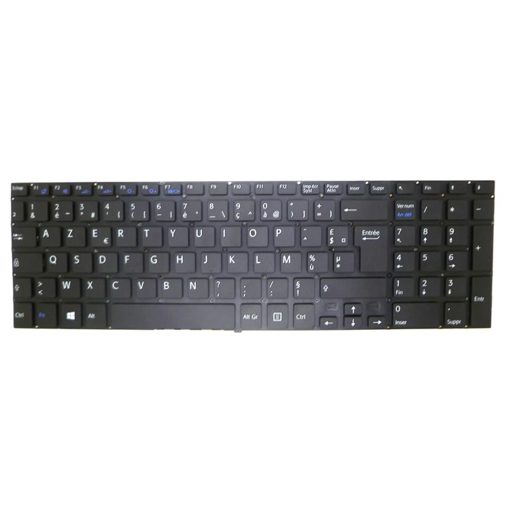 French FR Laptop Keyboard for Sony SVF152 SVF153 SVF1521S2R SVF1521S4E SVF1521S6E SVF1521S8E SVF1521S8R SVF1521SST SVF1521T1E SVF1521T2E Black Without Frame