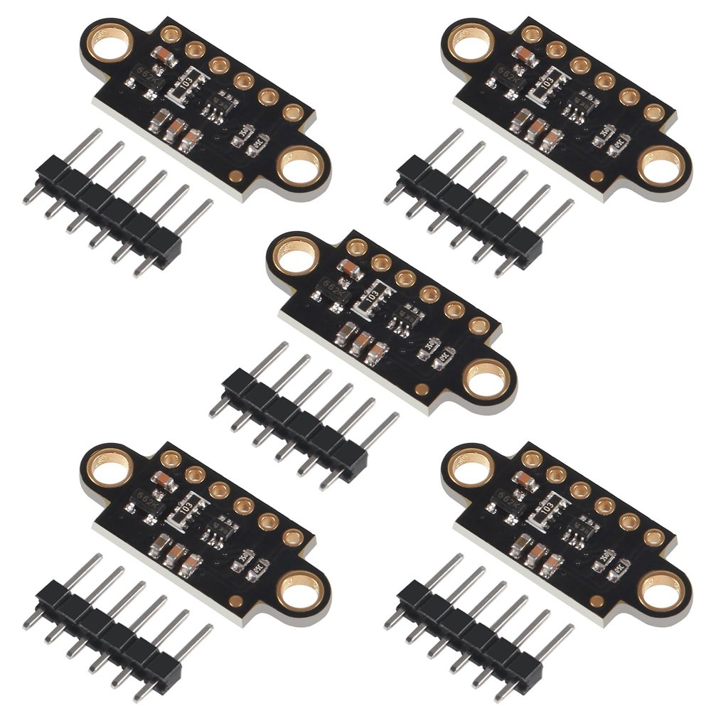 ACEIRMC VL53L0X Time-of-Flight Flight Distance Measurement Sensor Breakout VL53L0X ToF Laser Range Finder for Arduino (5pcs Black)
