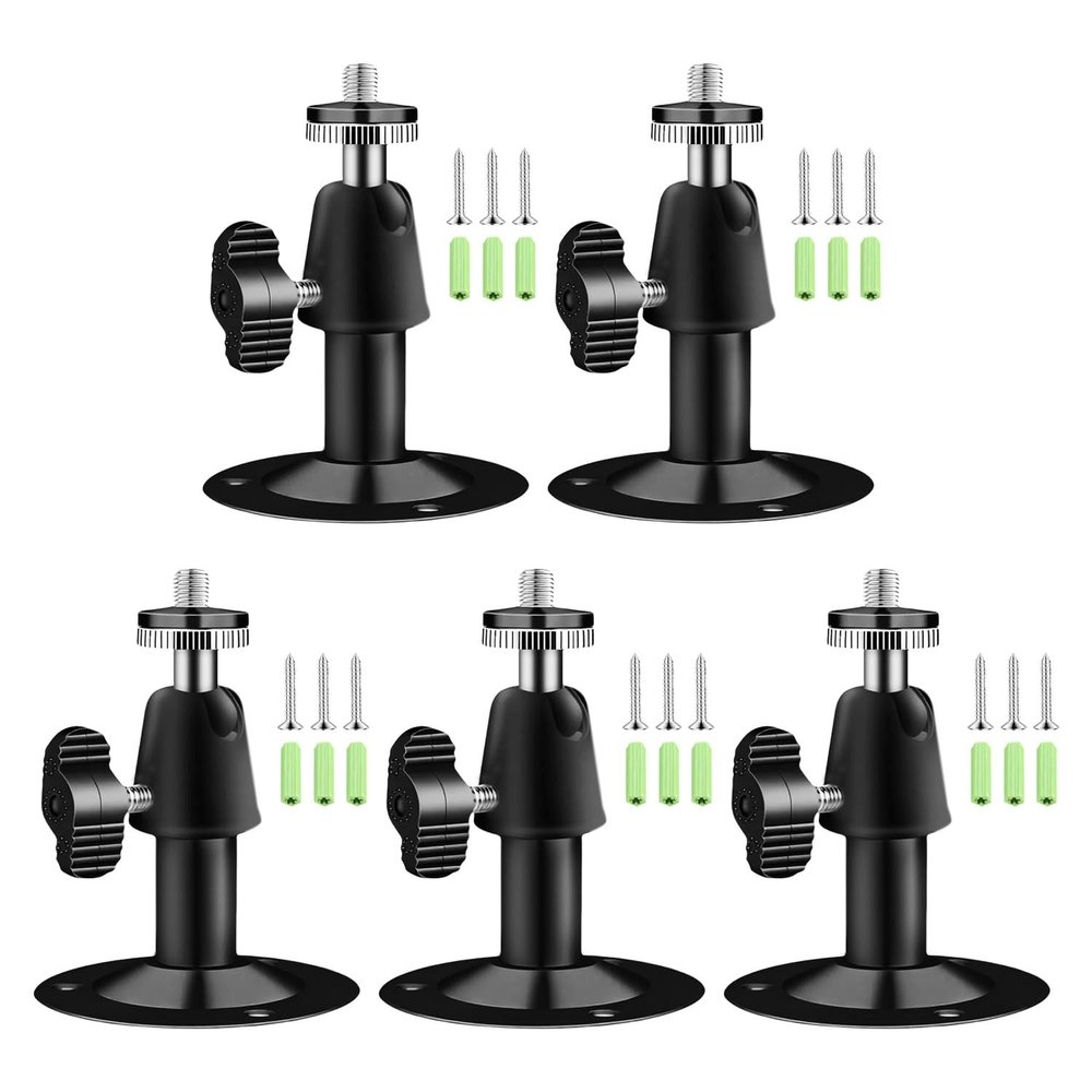 Camera Bracket Mount 5 Pcs Metal Outdoor Indoor Security Wall Mount for Oculus Rift Sensor Arlo, Arlo Pro, 360 1/4" Screw Camera Wall Mounts CCTV Suvellicance System BNCUHF
