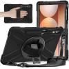Tablet Protective Case Cover Compatible with Samsung Galaxy Tab S10 Plus 12.4" 2024 SM-X820/X826B/X828U Case, Heavy Duty Rugged Shockproof Drop Protection Case with Pen Holder,Shoulder Strap Protectiv view 1