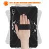Tablet Protective Case Cover Compatible with Samsung Galaxy Tab S10 Plus 12.4" 2024 SM-X820/X826B/X828U Case, Heavy Duty Rugged Shockproof Drop Protection Case with Pen Holder,Shoulder Strap Protectiv view 3