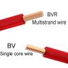 Multi-Conductor Cable Outdoor Landscape Wire, Electrical PVC Single Core Hard Cables 1mm to 6mm Square Electric Cable 10AWG 12AWG 14AWG Solid Copper Wire(Yellow in Green,10meter 14 AWG) view 2