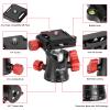 Avella V2 Professional Metal 360 Degree Rotating Ball Head with 1/4 inch Quick Release Plate and Bubble Level,up to 11pounds/5kilograms,for Tripod,Monopod,Slider,DSLR Camera,Camcorder view 2