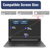 15.6" Privacy Screen Protector | 9H Tempered Glass with Anti-Blue Light & Anti-Glare | Universal Fit for HP, Dell, ASUS, Samsung, Lenovo, Acer, MSI 16:9 Laptops (Wide-Angle Privacy + Eye Comfort) view 2