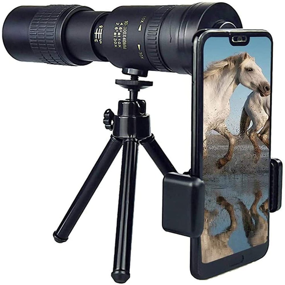 8-12monocularTelescopeforSmartphoneTelescopeforKids4K10-300X40mmSuperTelephotoZoomMonocularTelescope,Waterproof,Dusproof,Shockproof,MetalTripod(MedClipA)