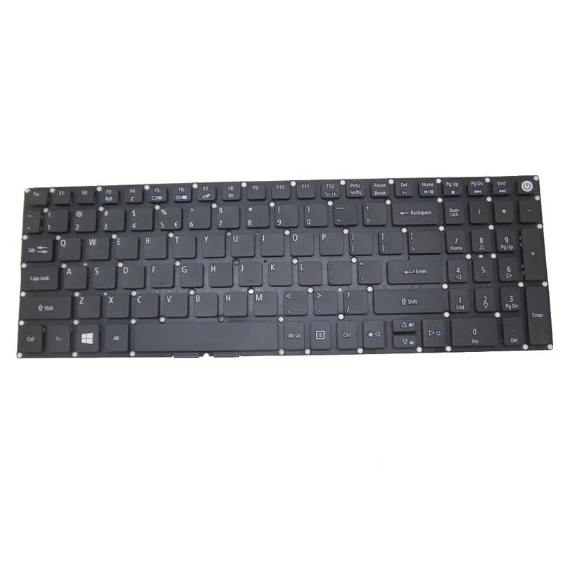 Laptop Backlit Keyboard for Gateway NE574-H58G NE574-H58G/F NE574-S14G NE574-S14G/F NE574-S34G United States US Black No Frame New