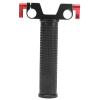 15mm Aluminium Alloy DSLR Camera Basic Handle, Single Shoulder Rail Connector with Hole Clamp, Anti Skid Rubber Pad, CNC Integral, Universal Fit for 15mm Rails view 1
