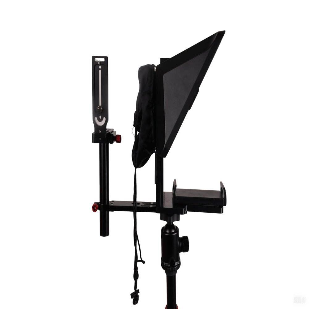 TYSTDIRCT TS 350 Prompter - 12.9" Teleprompter with Adjustable Mount for Phone and DSLR. Soft Ware and Remote Control, Very Easy to use.