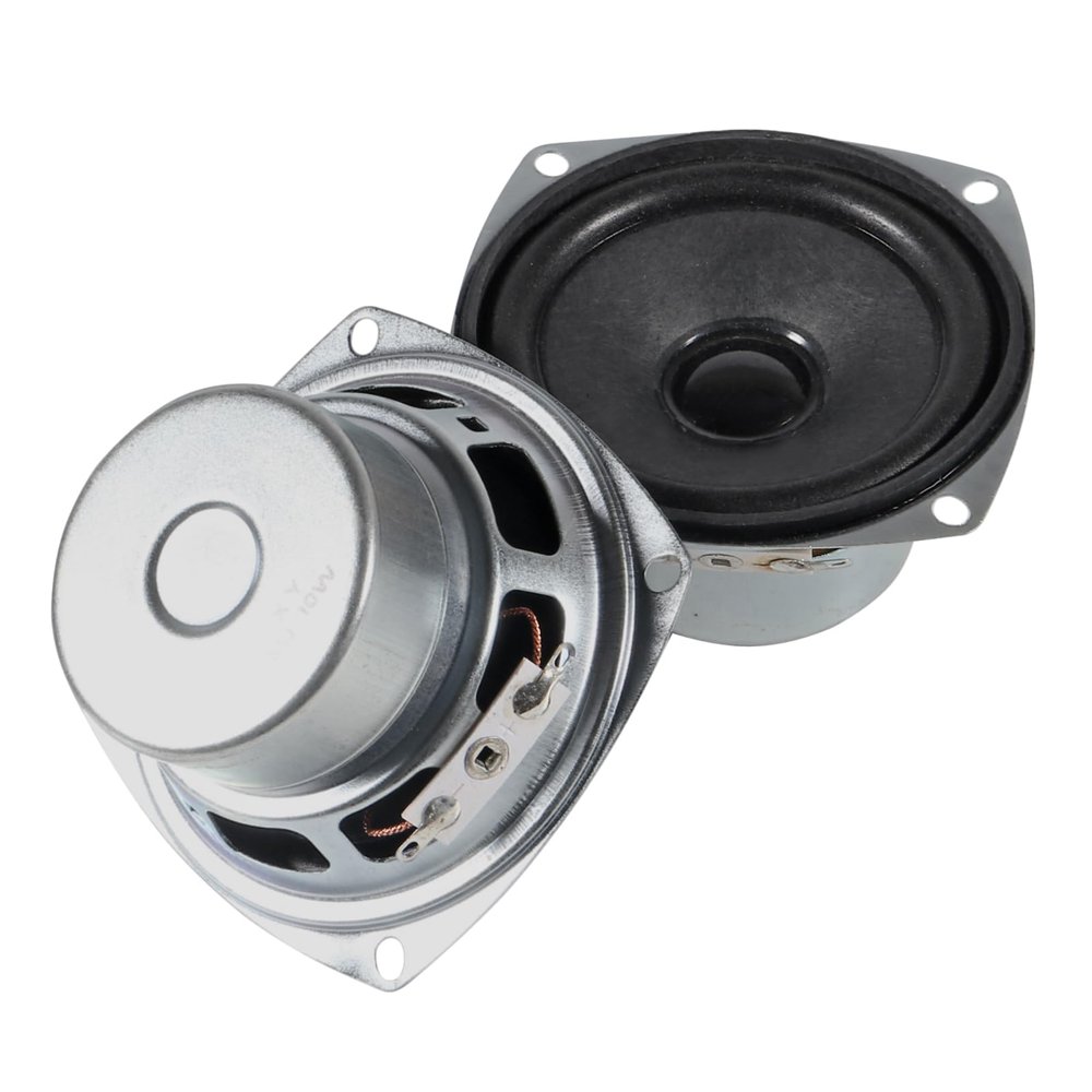 DWEII 2PCS 10W Mini 3" HiFi Full Range Speaker 8 Ohm Anti-Magnetic Audio 2.0/2.1 Home Stereo Woofer Loudspeaker 90dB High Sensitivity
