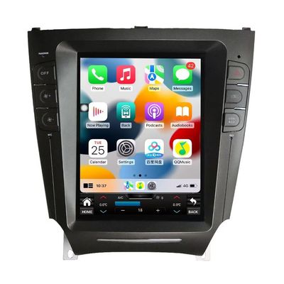 6+128GB Car Radio Android 14 T-Style Touchscreen 10.4inch Car Stereo with Bluetooth GPS Navigation for Lexus IS250 IS350 2006-2012 Multimedia Stereo Apple Carplay