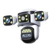 TWSYOXPR 20MP WiFi Network Camera 10K Outdoor 10X Zoom Four Screen Four Lens PTZ Automatic Tracking Waterproof Security Cam CCTV(AU Plug_1/2.5'') view 1