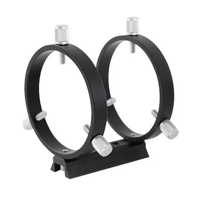 42/50/60/68/80/90/102mm Three-Point Guide Scope Ring Astronomical(Black 80mm)