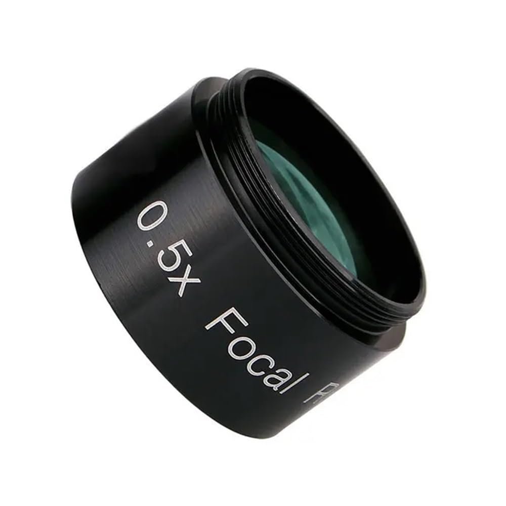 0.5X Focal Reducer Lens M28.5x0.6 Fully Multi-Coated Green Film for Telescope 1.25" Astronomical Telescope Accessories