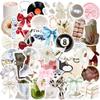 100PCS Aesthetics Stickers,Clean Girl Aesthetic Stickers Self Care Matcha Decals,Waterproof Vinyl Stickers for Water Bottles Laptop view 1