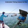 Underwater Fishing Camera for Rod, 5 Inch LCD Monitor with 1080P Portable Fish Finder, Adjustable LED White Light, 15M Cable Aluminum IP68 Camera for Ice Lake Sea Boat Kayak Fishing (15m/49ft) view 2