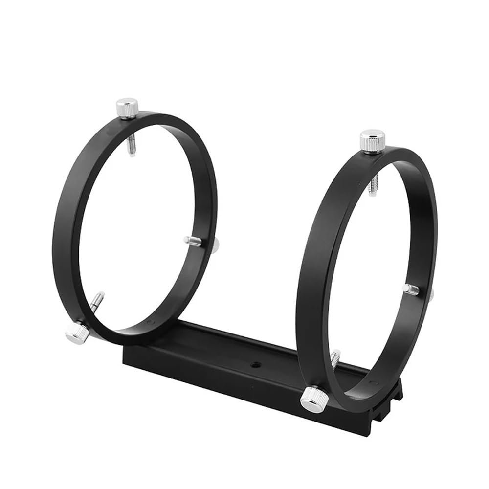 120mm Mounting Bracket Full Alloy with 160mm Mounting Plate Hoop Guidescope Adapter for Astronomical Telescope