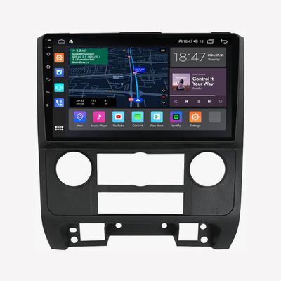 FELLOSTAR 8+128GB Head Unit for Ford Escape 2008-2012 Car Radio Stereo Replacement Carplay & Android Auto QLED Touch Screen 8-Core GPS Navigation with Qualcomm Bluetooth 5.1