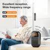 Pocket AM FM Radio:1100mAh Rechargeable Radio Supports Bluetooth, Mini FM AM Receiver with Large Speaker, Stereo Earphone, Sleep Timer, Easy to use for Jogging, Walking Black view 2