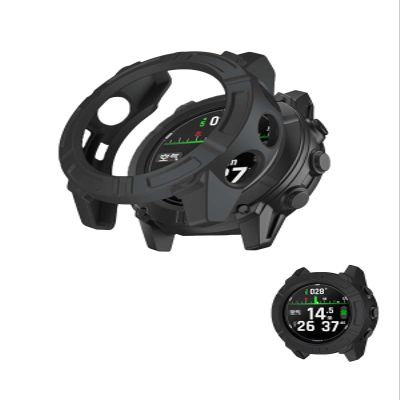 Case for Garmin Descent G2,NOUKAJU Smartwatch Cover TPU Material,Easy to Install,Drop-Proof,Soft,Protective Cover for Garmin Descent G2(Black)