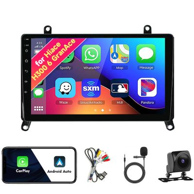 Car Radio Stereo for Toyota Hiace H300 6 GranAce 2019-2022, Android 13, 9" IPS Touch Screen Upgrade Dash Kit with CarPlay & Android Auto, GPS Navigation DSP SWC 5G WiFi Camera 4CORE 2+64GB