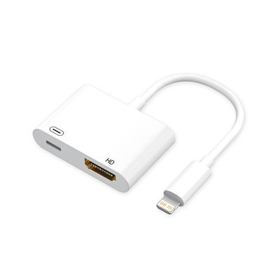 biaze Lightning to HDMI Adapter 1080P 60Hz with Power Delivery - HD Video Converter for iPhone 14/13/12/11 Pro Max/X/8/7, iPad Pro/Air/Mini(Lightning to HDMI Adapter)