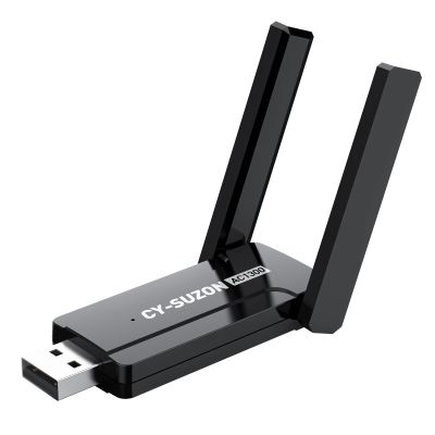 CY-SUZON AC1300 USB 3.0 WiFi Adapter for PC, Wireless Network Adapter for Desktop with 2.4GHz,2High Gain Antenna,Windows11/10/8/7/XP