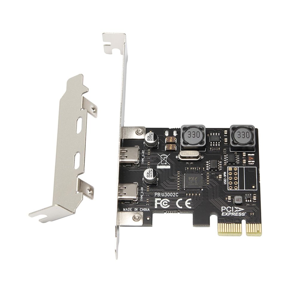 BOLOUY 2-Port USB 3.1 (10Gbps) PCIe Card PCIExpress to Host Controller Card PCIe Adapter