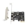 BOLOUY 2-Port USB 3.1 (10Gbps) PCIe Card PCIExpress to Host Controller Card PCIe Adapter view 1