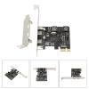BOLOUY 2-Port USB 3.1 (10Gbps) PCIe Card PCIExpress to Host Controller Card PCIe Adapter view 2