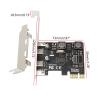 BOLOUY 2-Port USB 3.1 (10Gbps) PCIe Card PCIExpress to Host Controller Card PCIe Adapter view 3