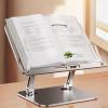 BOLOUY Desktop Reading Rack Aluminum Alloy Laptop Holder Student Bookshelf Tablet Notebook Bracket view 3