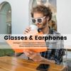 Yeabomy Smart Bluetooth Glasses,for Men & Women, Touch Control, Outdoor UV Protection and Voice Control, Hands-Free Calls (White Sunglasses) view 3