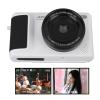 4K Digital Camera for Photography, 64MP Vlogging Cam with 2.8in 180 Flip Screen, 16X Digital Zoom Point and Shoot Video Camara, Autofocus & Anti Shake, for Travel (White) view 4