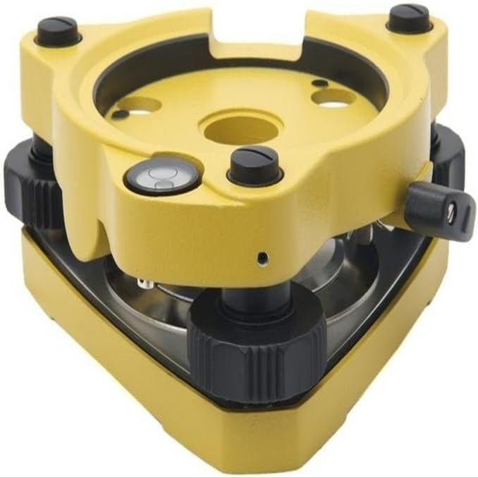 Optical Plummet Tribrach Adapter, Yellow, Surveying Level Base for GPS Mounting (Without Optical Plummet (Yellow))