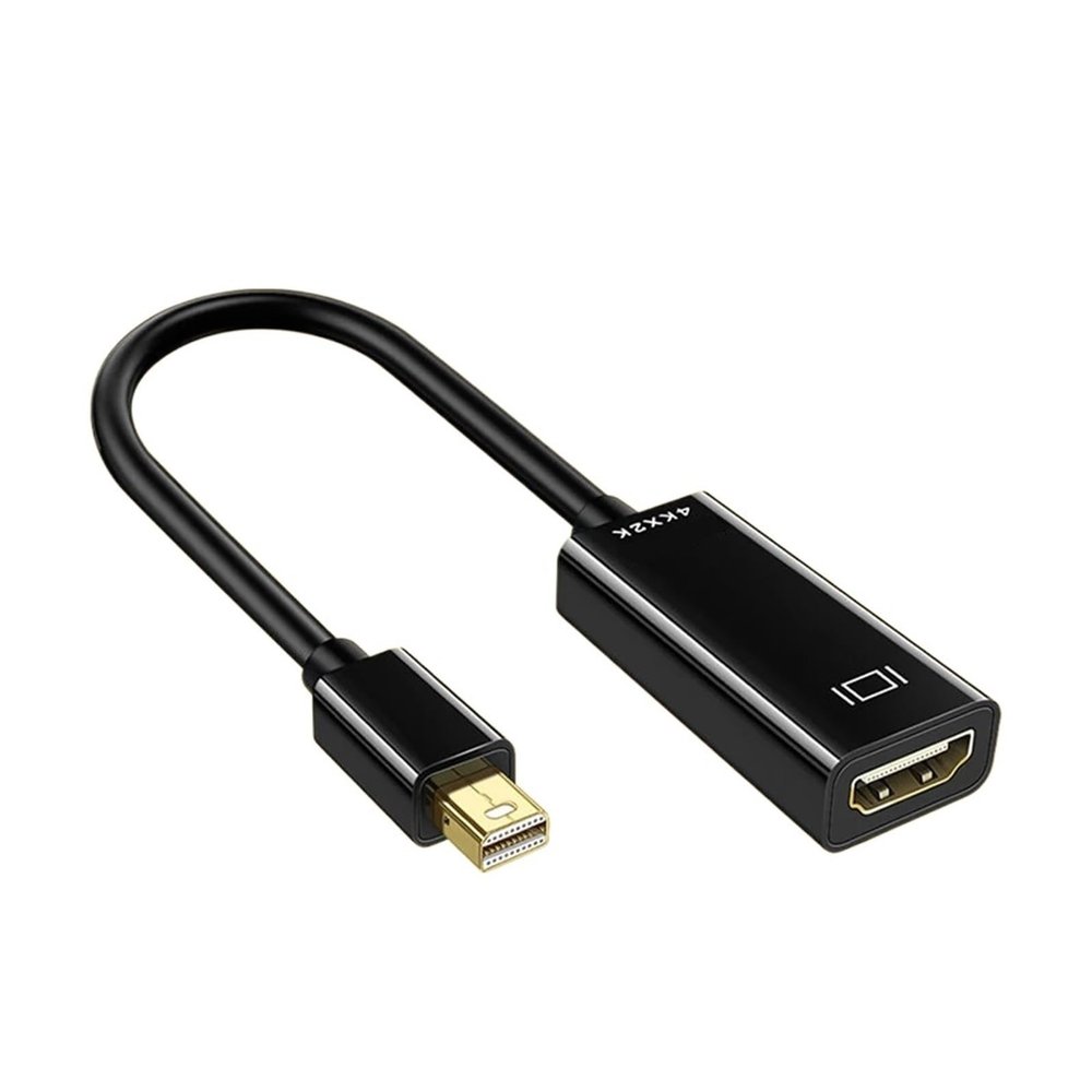 DP to HDMI-Compatible Adapter Cable Converter HD 4k 1080P TV Projector Displayport Connector Compatible with The Air Pro(Black 4k)