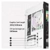 XLTFUC Mid-Tower Computer case ITX/M-ATX can Install 5 ARGB case Fans USB2.0-USB3.0-HD Audio, Tempered Glass Side Panel(Color 1) view 2