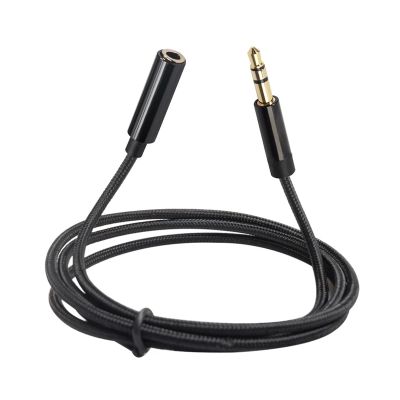 0.5m/1m/1.8m/300cm/5m Audio Extension Cable Male to Female Stereo Earphone Aux Cord Extender Compatible with The Computer Car Earphone(5m)