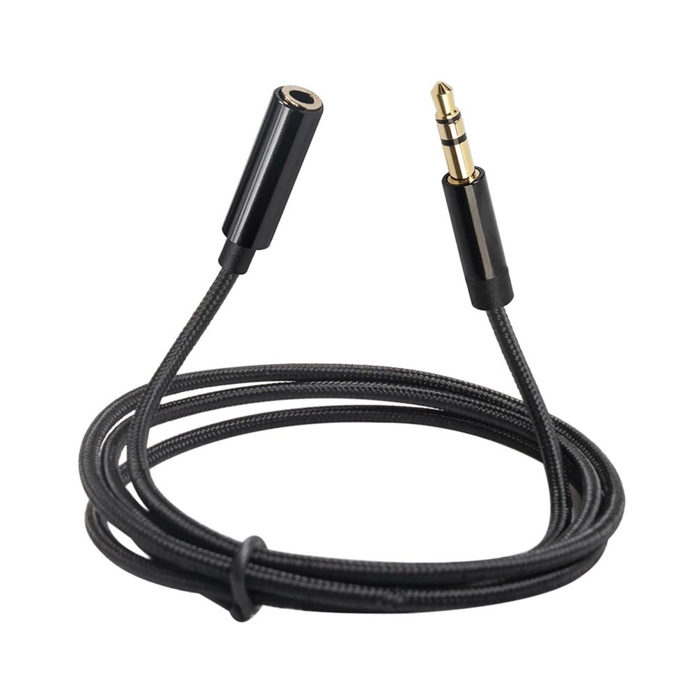 0.5m/1m/1.8m/300cm/5m Audio Extension Cable Male to Female Stereo Earphone Aux Cord Extender Compatible with The Computer Car Earphone(5m)