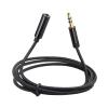 0.5m/1m/1.8m/300cm/5m Audio Extension Cable Male to Female Stereo Earphone Aux Cord Extender Compatible with The Computer Car Earphone(5m) view 1