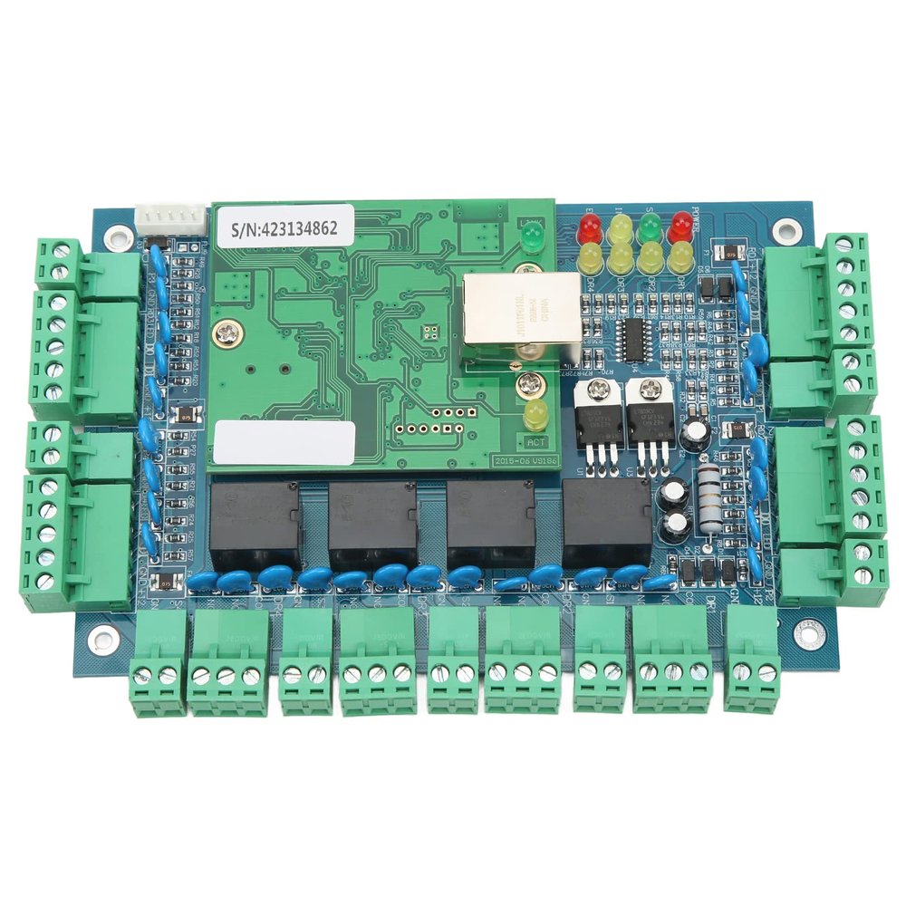4 Door Access Controller, Professional TCP IP Access Control Panel, Wiegand Control Board, Supports WG24 Reader, Stable for Secure Entry Systems