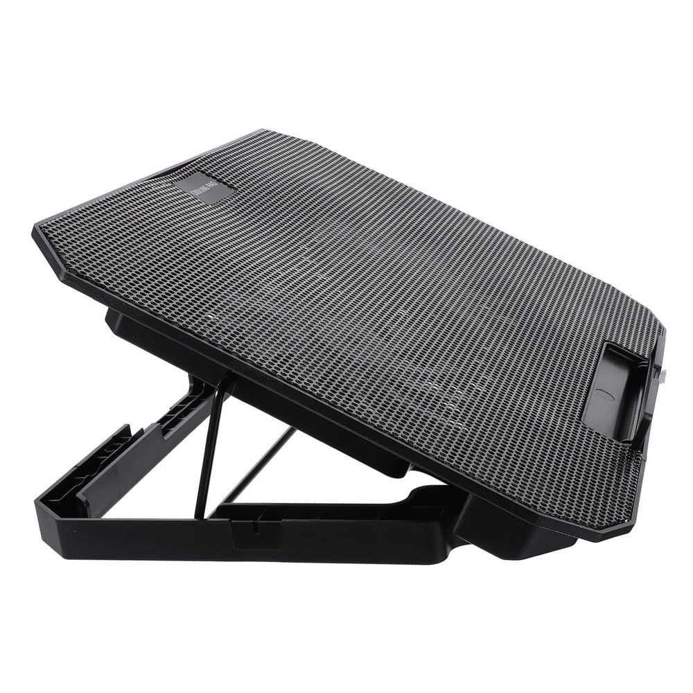 Vaguelly 1pc Laptop Cooler Stand for Notebook Height Radiator Silent Cooling Fans Ergonomic Design for Gaming and Work Black