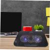 Vaguelly 1pc Laptop Cooler Stand for Notebook Height Radiator Silent Cooling Fans Ergonomic Design for Gaming and Work Black view 3