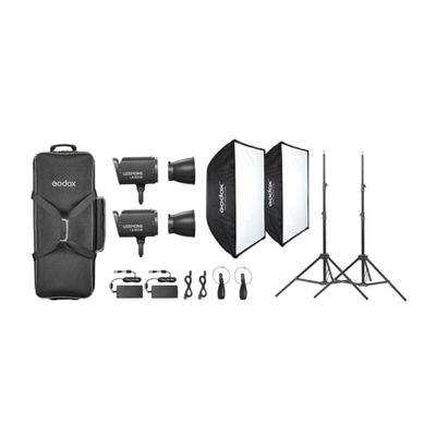 Godox Litemons LA300R RGB LED Video Light Kit with Smooth App Control and Bowens Mount Compatibility (Black)