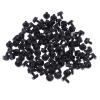 100pcs Toothed Hex 6/32 Computer PC Case Hard Drive Motherboard Mounting Screws For Motherboard PC Case CD-ROM Hard Disk(Black) view 1