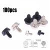 100pcs Toothed Hex 6/32 Computer PC Case Hard Drive Motherboard Mounting Screws For Motherboard PC Case CD-ROM Hard Disk(Black) view 3