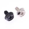 100pcs Toothed Hex 6/32 Computer PC Case Hard Drive Motherboard Mounting Screws For Motherboard PC Case CD-ROM Hard Disk(Black) view 4