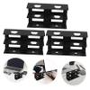 DIYEAH Double Layer Under Desk Computer Mount Metal Laptop Bracket Easy Install for Home Office view 3