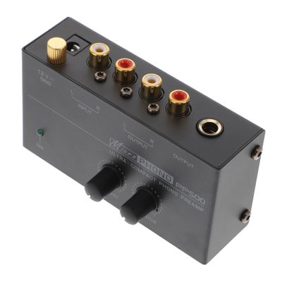 BRIGHTFUFU Turntable Phono Preamp Amplifier Record Player Preamplifier Low Noise Stereo Sound Amplifier Easy to Use for Us Plug
